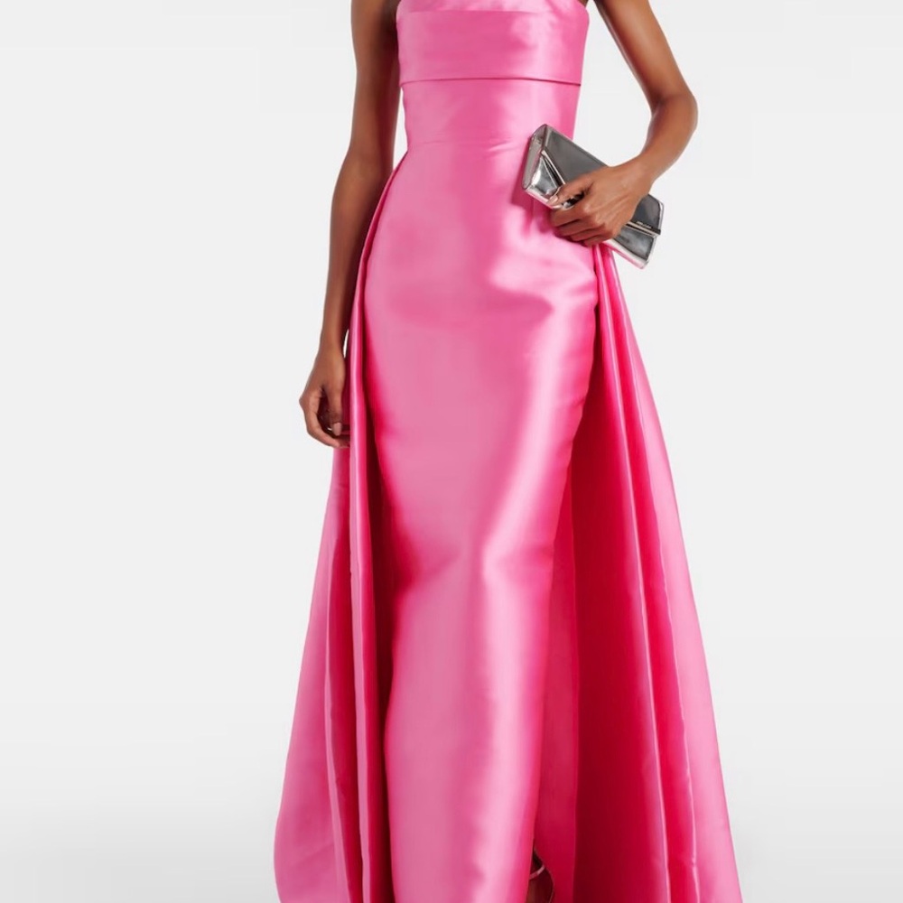 Solace London Strapless Fuchsia Dress - Picture 2 of 7